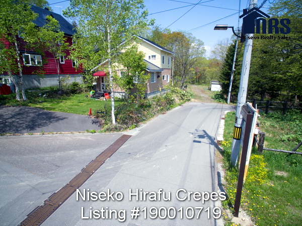 Looking in a northerly direction along side of the property heading down to lower Niseko Hirafu.